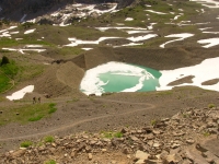 Half frozen lake